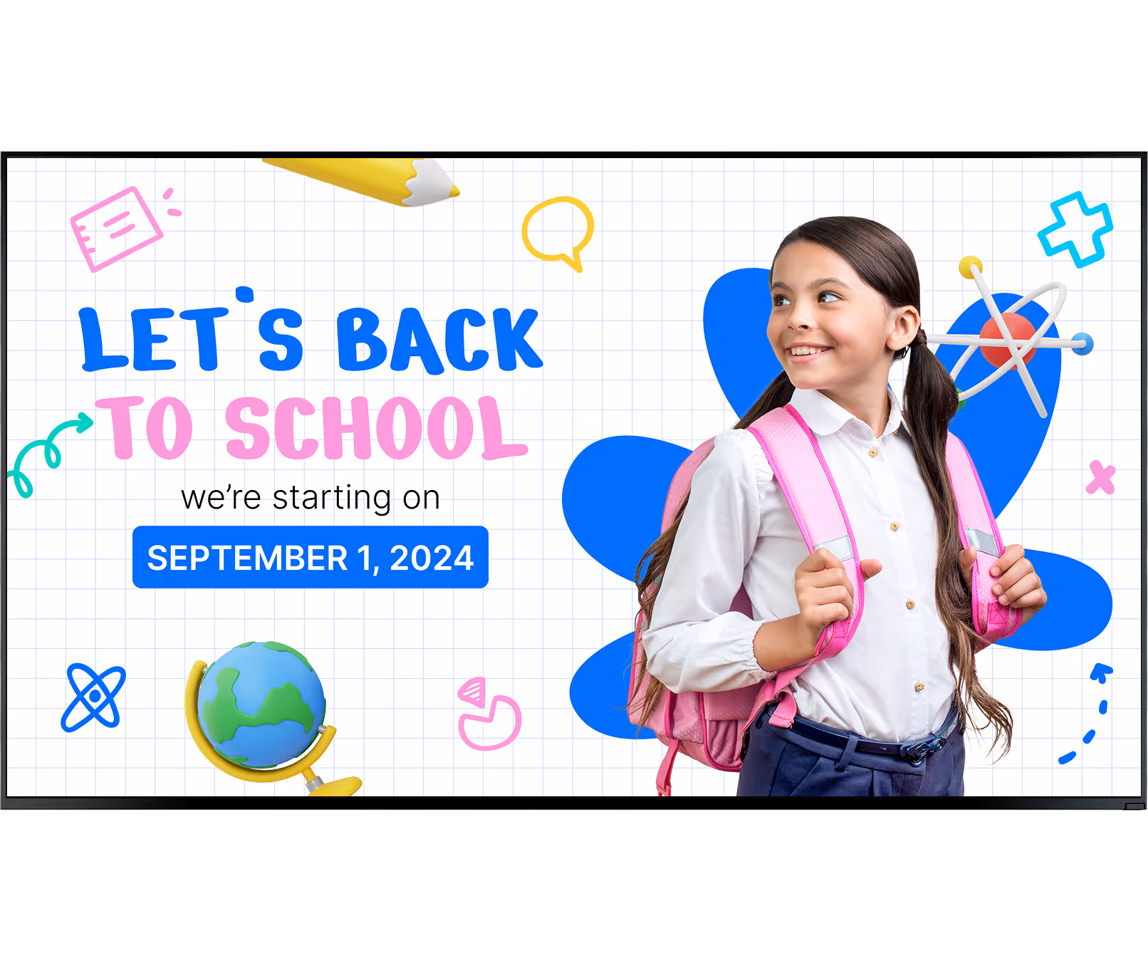 Offline playback To School template